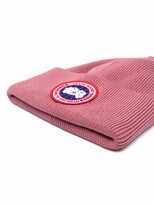 Thumbnail for your product : Canada Goose Logo-Patch Detail Beanie