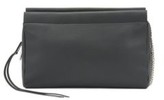 Thumbnail for your product : HUGO BOSS Clutch bag in grained leather with chain strap
