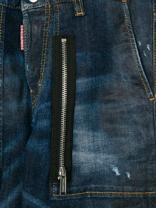DSQUARED2 Kids Teen zip detail jeans