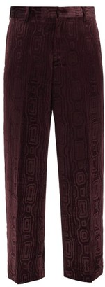 burgundy velvet pants mens