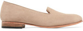 Thumbnail for your product : Dieppa Restrepo Dandy Textured-Leather Slippers