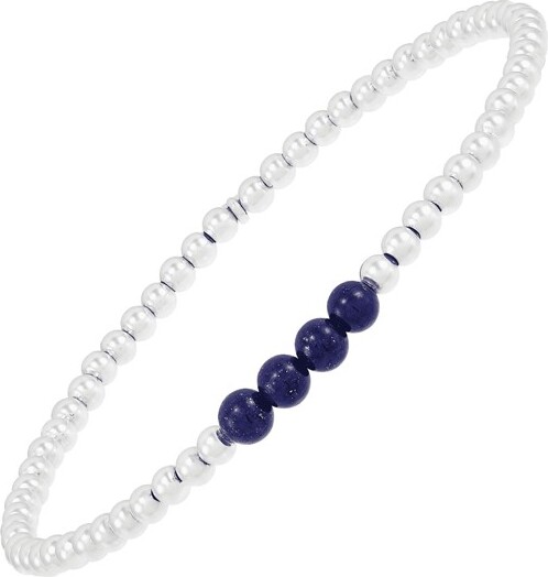 Silpada Silpada'Loyalty'NaturalLapisLazuliBraceletinSterlingSilver6.75\