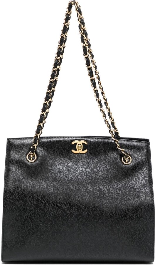 Chanel Pre Owned CC turn-lock tote bag - ShopStyle