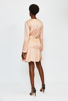 Thumbnail for your product : Karen Millen Jacquard Sleeved Cowl Neck Dress