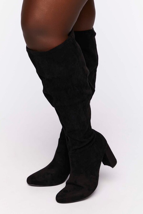 faux suede over the knee boots forever 21