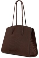 Thumbnail for your product : Little Liffner Minimal Lizard Embossed Leather Tote Bag