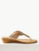 Thumbnail for your product : M&S Collection Bling Wedge Mule Sandals