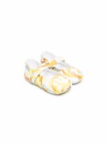 Thumbnail for your product : Versace Children Baroccoflage-print ballerina shoes