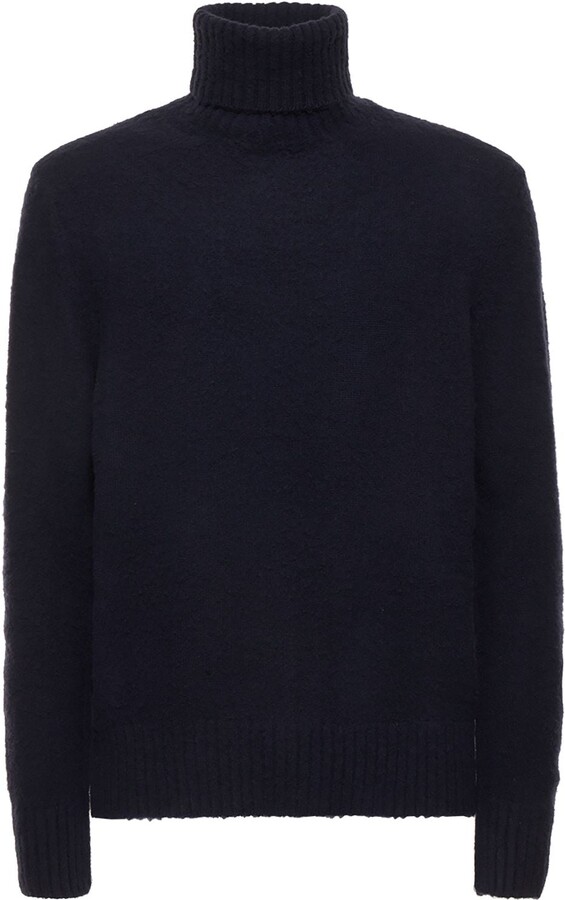 PIACENZA CASHMERE Wool knit turtleneck sweater - ShopStyle