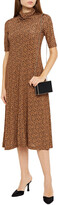 Thumbnail for your product : Rosetta Getty Cowl leopard-print jersey midi dress
