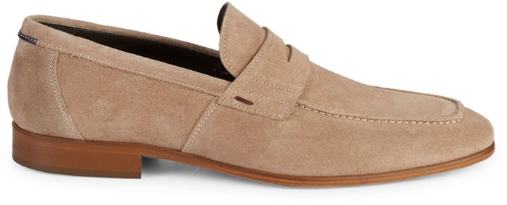 bruno magli suede loafers