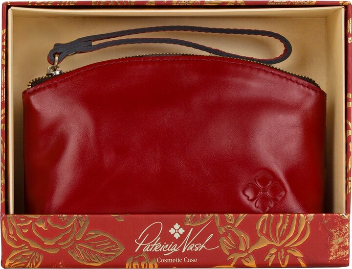 Patricia Nash Boxed Kara Mini Burned Edge Cosmetic Case