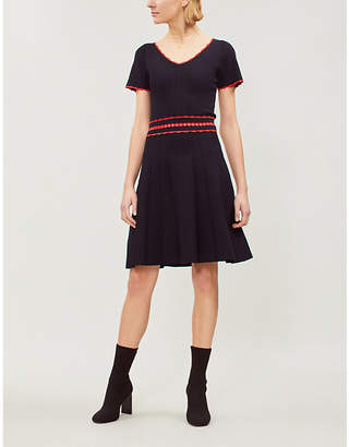 Sandro Fit-and-flare stretch-knit dress