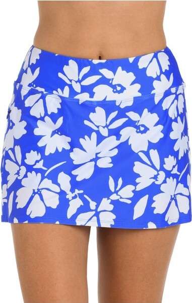 24th & Ocean 24th&OceanWomen'sStandardSwimSkortSwimsuitBottom,Periwinkle//MarseilleFloral,10