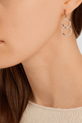 Monica Vinader Diva Kiss rose gold-plated diamond earrings