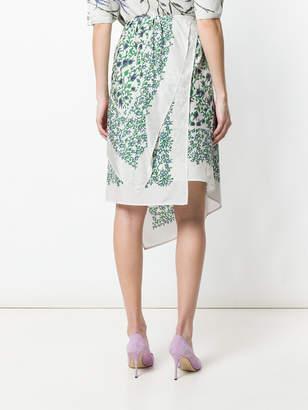 Christian Wijnants asymmetric floral skirt