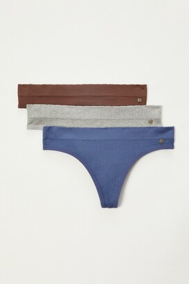 Lucky Brand 5Pk Ribbed Thongs - ShopStyle