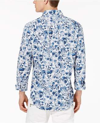 Michael Kors Men's Corby Slim-Fit Tropical-Print Shirt