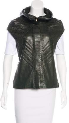 Sharon Wauchob Leather Cap Sleeve Vest