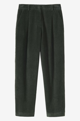 Toast Cord Pleat Front Trouser