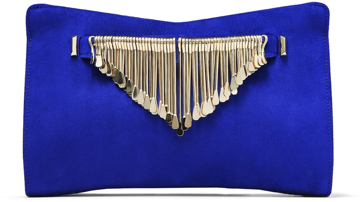 cobalt clutch bag