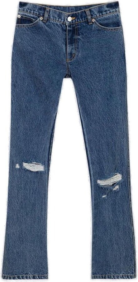Natasha Zinko Distressed Flared Jeans