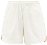 Thumbnail for your product : Vaara Teller Wide-leg Cotton-jersey Running Shorts - White