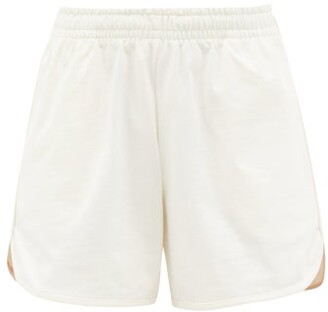 Vaara Teller Wide-leg Cotton-jersey Running Shorts - White