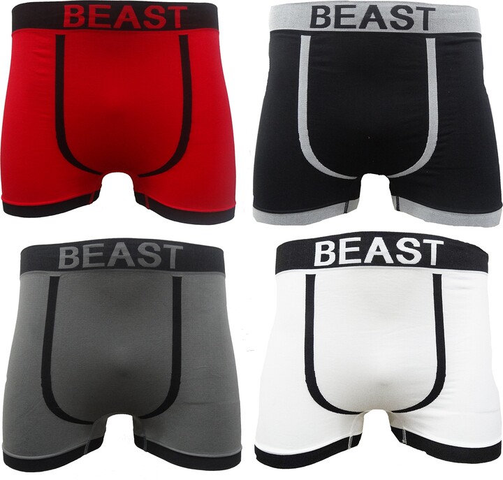 Mens Boxer Shorts 3 Pairs Seamless Trunks Adults Briefs Designer Underwear