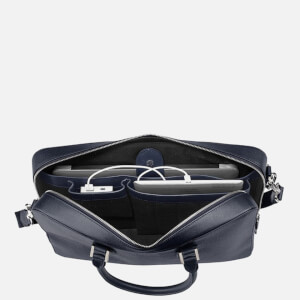 Aspinal of London Mount Street Small Briefcase - Navy