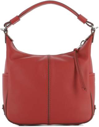 Tod's Red Leather Shoulder Bag