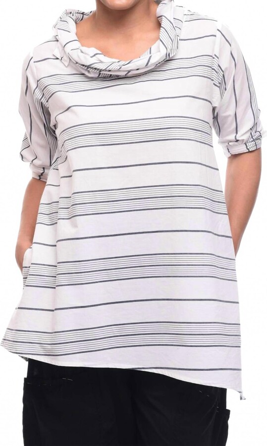 Tulip Clothing Calla Top In Fairbanks Stripe