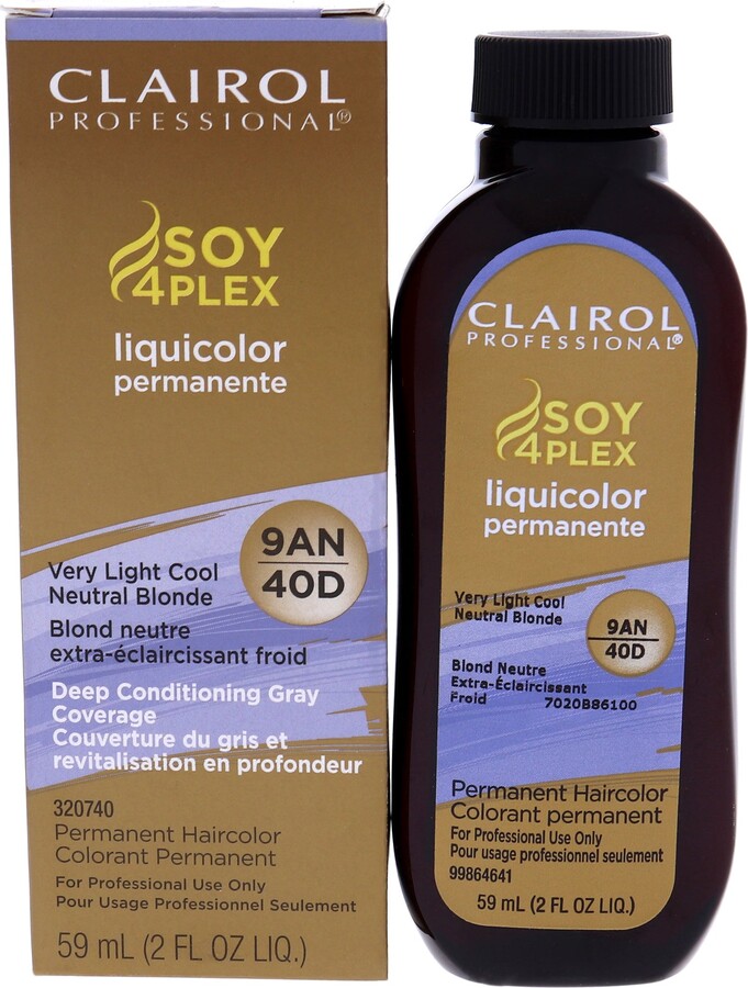 Clairol Soy 4 Plex Liquicolor Permanent Hair Color - 40D Very Light Cool Neutral Blonde by for Unisex - 2 oz Hair Color