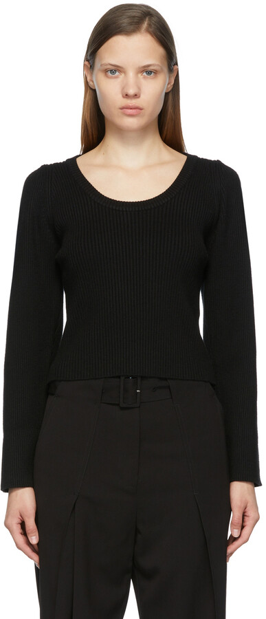 low shoulder sweater