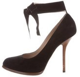 Thumbnail for your product : Celine Suede Ankle-Strap Pumps