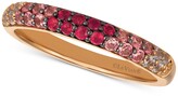 Thumbnail for your product : LeVian Strawberry Layer Cake Multi-Gemstone (1/2 ct. t.w.) Ring in 14k Rose Gold