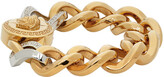 Thumbnail for your product : Versace Gold & Silver Medusa Chain Bracelet