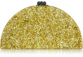Thumbnail for your product : Edie Parker Dottie glittered acrylic box clutch