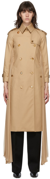 burberry pleated coat