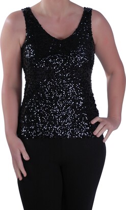 black sparkly vest tops uk