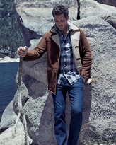 Thumbnail for your product : Brooks Brothers Out Kenton Shearling Jacket