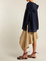 Thumbnail for your product : Elizabeth and James Benson Topstitch Felt Top - Womens - Navy