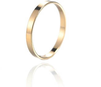 AVILIO London - Minimalist Wide Stacking Ring 14k Gold Filled - ShopStyle