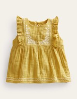 Thumbnail for your product : Boden Embroidered Double Cloth Top