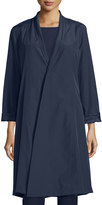 Thumbnail for your product : Eileen Fisher Organic-Cotton/Nylon A-line Knee-Length Jacket, Petite