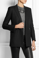 Thumbnail for your product : Saint Laurent Pinstriped wool-twill blazer