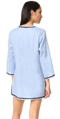 Tory Burch Solid Embroidered Tunic