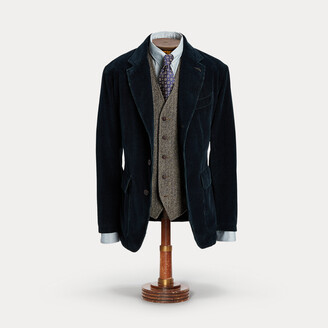 Ralph Lauren RRL Unconstructed Indigo Corduroy Sport Coat