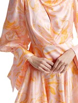 Thumbnail for your product : Acler Coleman Cowlneck Print Satin Mini Dress