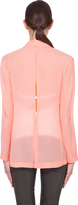 Thumbnail for your product : Hussein Chalayan Peach Split Back Blazer